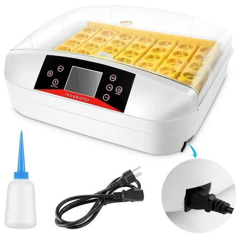 BETTER MAISON Oeufs Incubateur Numérique Automatique 32 Oeufs Pour Poulet Canards Oie Oiseau - Blanc 4 BETTER MAISON Oeufs Incubateur Numérique Automatique 32 Oeufs Pour Poulet Canards Oie Oiseau - Blanc – Image 4