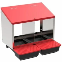 AVIMAC Pondoir Collecteur D'oeufs En Plastique 2 Compartiments