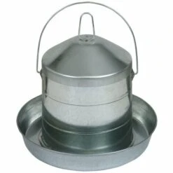 POULAILLER DIRECT Abreuvoir Poule En Acier Galvanisé Avec Anse 8l - Gaun