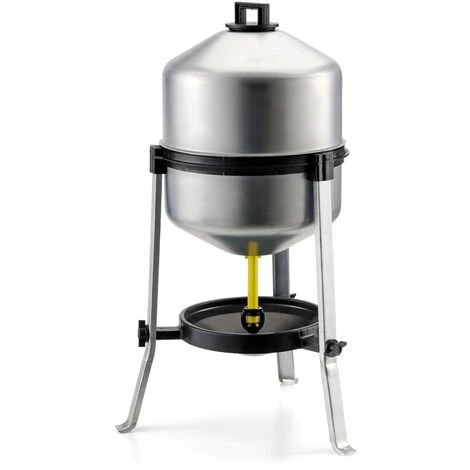 CHICK'A Abreuvoir Siphoïde Galvanisé Sur Pied 22 L Pour 25 Poules - Gris 1 CHICK'A Abreuvoir Siphoïde Galvanisé Sur Pied 22 L Pour 25 Poules - Gris