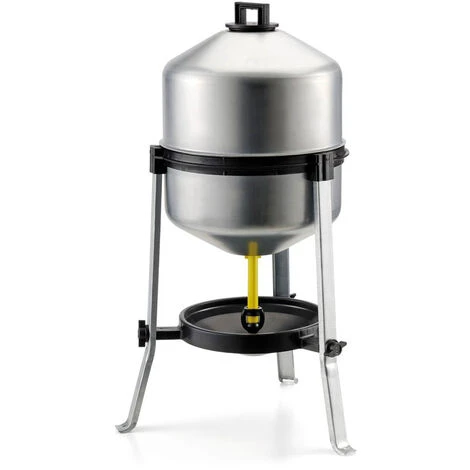 CHICK'A Abreuvoir Siphoïde Galvanisé Sur Pied 22 L Pour 25 Poules - Gris 2 CHICK'A Abreuvoir Siphoïde Galvanisé Sur Pied 22 L Pour 25 Poules - Gris – Image 2