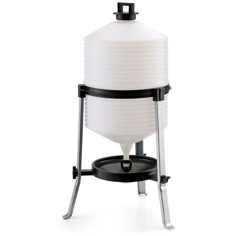 CHICK'A Abreuvoir Sur Pied En Plastique, 24 L - Noir / Blanc 1 CHICK'A Abreuvoir Sur Pied En Plastique, 24 L - Noir / Blanc