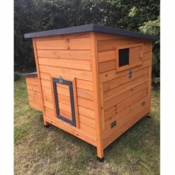 CHEMIN DES POULAILLERS Poulailler Sussex L Toit Shingle Noir Ouvrant 4 À 6 Poules Bois Fsc - Noir