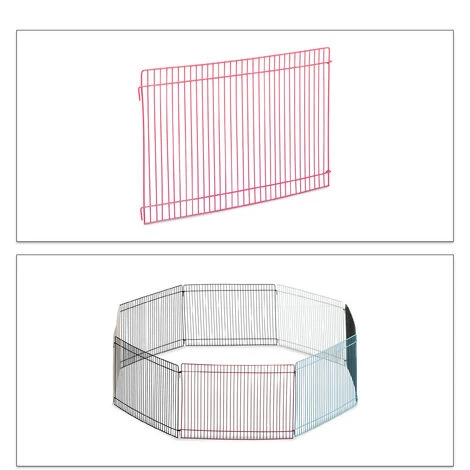Relaxdays Cage Extérieur Lapin, 8 éléments, Pour Petits Animaux, Enclos Cochon D’inde, 24 Cm De Haut, Multicolore 2 Relaxdays Cage Extérieur Lapin, 8 éléments, Pour Petits Animaux, Enclos Cochon D’inde, 24 Cm De Haut, Multicolore – Image 2