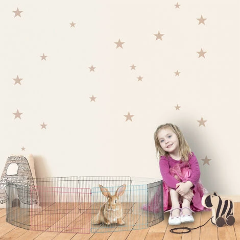 Relaxdays Cage Extérieur Lapin, 8 éléments, Pour Petits Animaux, Enclos Cochon D’inde, 24 Cm De Haut, Multicolore 3 Relaxdays Cage Extérieur Lapin, 8 éléments, Pour Petits Animaux, Enclos Cochon D’inde, 24 Cm De Haut, Multicolore – Image 3