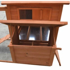 Melko Poulailler Avec Enclos Extérieur XXL Poulailler 310x150x150CM Avec 2 Nichoirs Clapier à Lapin Avec Rampe Et Couloir -Polire Soldes Boutique 24027958 4