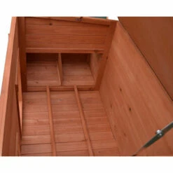 Melko Poulailler XXL 179 X 80 X 75 Cm Poulailler Avec Rampe Et 2 Nichoirs Volières En Bois -Polire Soldes Boutique 24031631 4