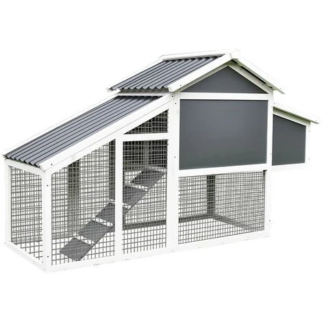 Melko Poulailler Avec Toit En Tôle Ondulée Poulailler De Poules Pondeuses Volières 3 Melko Poulailler Avec Toit En Tôle Ondulée Poulailler De Poules Pondeuses Volières – Image 3