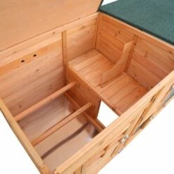 Poulailler 2 Poules Bois PREMIUM étage 160 X 80 X 75 Cm 2 Zones De Pondoir Séparateur 2 Perchoirs Portes Verrouillables Imperméable Nettoyage Facile - De BRAST -Polire Soldes Boutique 24440674 4