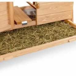 IDMARKET Poulailler Chalet 15 à 18 Poules Avec Pondoir En Bois - Naturel -Polire Soldes Boutique 24446975 3