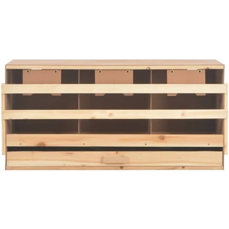 TRUE DEAL Pondoir 3 Compartiments 96x40x45 Cm Pinède Solide 5 TRUE DEAL Pondoir 3 Compartiments 96x40x45 Cm Pinède Solide – Image 5