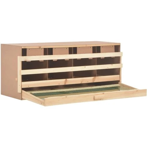 TRUE DEAL Pondoir 4 Compartiments 106x40x45 Cm Pinède Solide 3 TRUE DEAL Pondoir 4 Compartiments 106x40x45 Cm Pinède Solide – Image 3