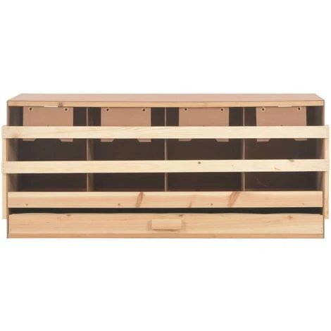 TRUE DEAL Pondoir 4 Compartiments 106x40x45 Cm Pinède Solide 5 TRUE DEAL Pondoir 4 Compartiments 106x40x45 Cm Pinède Solide – Image 5