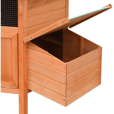 ASUPERMALL Poulailler Bois De Pin Massif Et Sapin 126x117x125 Cm 5 ASUPERMALL Poulailler Bois De Pin Massif Et Sapin 126x117x125 Cm – Image 5