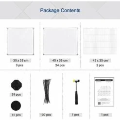 SONGMICS Parc Pour Cochons D'Inde, Avec Échelle, Enclos, Clôture Modulaire, En Plastique, Pour Hamsters, Lapin, Petits Animaux, Transparent LPC03W - Transparent 9 SONGMICS Parc Pour Cochons D'Inde, Avec Échelle, Enclos, Clôture Modulaire, En Plastique, Pour Hamsters, Lapin, Petits Animaux, Transparent LPC03W - Transparent -Polire Soldes Boutique 27184610 5