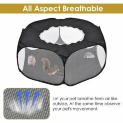 BEARSU Parc Pour Petits Animaux, Tente Pour Animaux De Compagnie Transparente Et Respirante Avec Couvercle Supérieur, Clôture Cour Pliable D'exercice Intérieur Extérieur à Ouverture Automatique 9 BEARSU Parc Pour Petits Animaux, Tente Pour Animaux De Compagnie Transparente Et Respirante Avec Couvercle Supérieur, Clôture Cour Pliable D'exercice Intérieur Extérieur à Ouverture Automatique -Polire Soldes Boutique 27487892 5