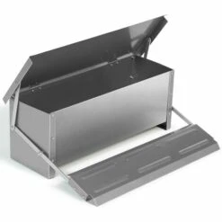 IDMARKET Mangeoire XXL Pour Poules Distributeur Automatique à Pédale En Acier 10 Kg -Polire Soldes Boutique 27574081 4