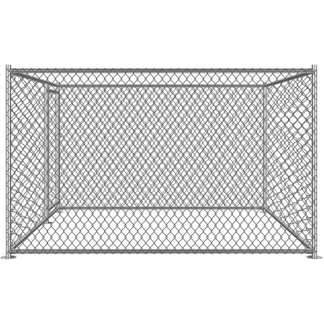 Bc-elec - RA-D22 Parc à Chiots 2x2x1.2m, Enclos Pour Chiens, Chenil D'extérieur, Enclos D'exercice Cage Pour Chiens - Gris 5 Bc-elec - RA-D22 Parc à Chiots 2x2x1.2m, Enclos Pour Chiens, Chenil D'extérieur, Enclos D'exercice Cage Pour Chiens - Gris – Image 5