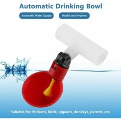 LITZEE 5pcs Volaille Automatique Abreuvoir Portable Distributeur D'eau Tasse Bol D‘Eau En Plastique Buveur D'eau Pour Oiseau Caille Pigeon Poulet Poule(25mm) 7 LITZEE 5pcs Volaille Automatique Abreuvoir Portable Distributeur D'eau Tasse Bol D‘Eau En Plastique Buveur D'eau Pour Oiseau Caille Pigeon Poulet Poule(25mm) -Polire Soldes Boutique 28070462 3