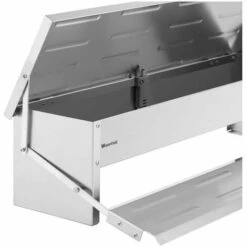 WIESENFIELD Mangeoire Automatique Pour Volaille Poule Oie 12 Kg Marchepied Aluminium Embouti - Gris -Polire Soldes Boutique 28259347 5