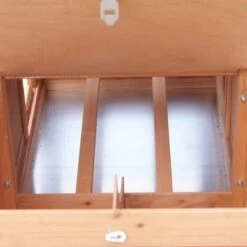 Poulailler 2 Poules Clapier Mobile 1625x560x1075 Mm 2 Zones De Pondoir 2 Séparateurs 2 Perchoirs 2 Portes Verrouillables, Rampe, Imperméable Nettoyage Facile-BRAST -Polire Soldes Boutique 29032194 3