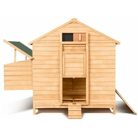 TERRE JARDIN Grand Poulailler En Bois Avec Quadruple Pondoir 2 TERRE JARDIN Grand Poulailler En Bois Avec Quadruple Pondoir – Image 2