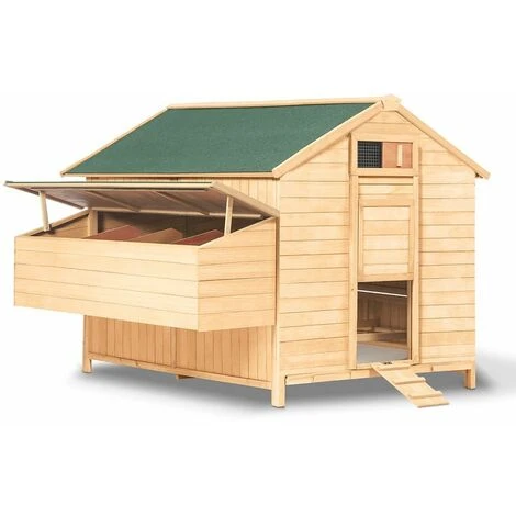 TERRE JARDIN Grand Poulailler En Bois Avec Quadruple Pondoir 3 TERRE JARDIN Grand Poulailler En Bois Avec Quadruple Pondoir – Image 3