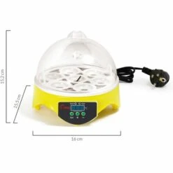 IDMARKET Couveuse Manuelle 7 Oeufs Incubateur Température Réglable -Polire Soldes Boutique 30320793 4