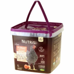 CHEMIN DES POULAILLERS Mélange Pour Poule Avec Mangeoire Intégrée Nutrisi Plumage 5kg - Gasco