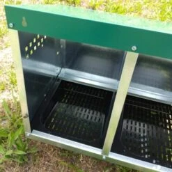 POULAILLER DIRECT Pondoir Poule Extérieur En Métal 4 Nichoirs - Gaun -Polire Soldes Boutique 31026218 4