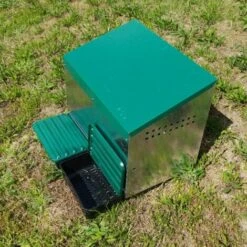 POULAILLER DIRECT Pondoir Poule Extérieur En Métal 2 Nichoirs - Gaun -Polire Soldes Boutique 31032521 4