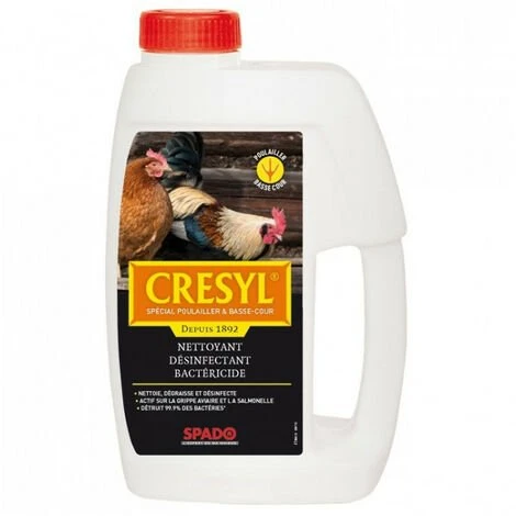 Nettoyant Désinfectant Bactéricide Poulaillers Et Basse Cour 1L CRESYL 1 Nettoyant Désinfectant Bactéricide Poulaillers Et Basse Cour 1L CRESYL