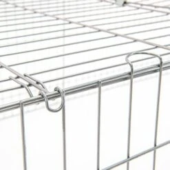 ECD GERMANY Cage Clapier Enclos Extérieur Avec Pare-soleil En Métal Galvanisé 140x60x113 Cm -Polire Soldes Boutique 31650282 4