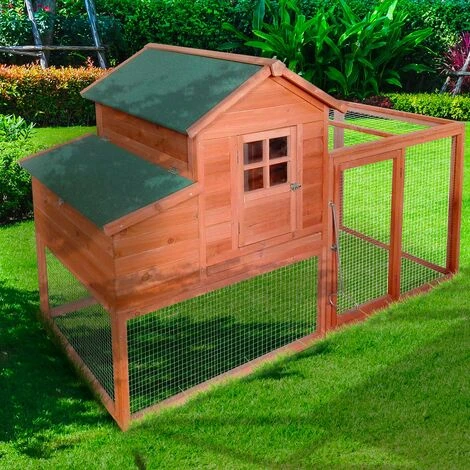Poulailler 2 Poules (2-3) Bois 198 X 790 X 120 Cm Avec Pondoir /enclos BIGSIZE, 2 Portes, 2 Perchoirs, Rampe Interne, Imperméable, Nettoyage Facile - De BRAST 1 Poulailler 2 Poules (2-3) Bois 198 X 790 X 120 Cm Avec Pondoir /enclos BIGSIZE, 2 Portes, 2 Perchoirs, Rampe Interne, Imperméable, Nettoyage Facile - De BRAST