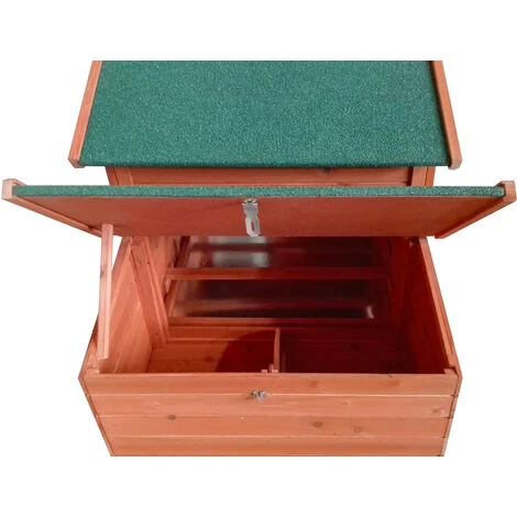 Poulailler 2 Poules (2-3) Bois 198 X 790 X 120 Cm Avec Pondoir /enclos BIGSIZE, 2 Portes, 2 Perchoirs, Rampe Interne, Imperméable, Nettoyage Facile - De BRAST 2 Poulailler 2 Poules (2-3) Bois 198 X 790 X 120 Cm Avec Pondoir /enclos BIGSIZE, 2 Portes, 2 Perchoirs, Rampe Interne, Imperméable, Nettoyage Facile - De BRAST – Image 2