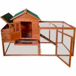 Poulailler 2 Poules (2-3) Bois 198 X 790 X 120 Cm Avec Pondoir /enclos BIGSIZE, 2 Portes, 2 Perchoirs, Rampe Interne, Imperméable, Nettoyage Facile - De BRAST 8 Poulailler 2 Poules (2-3) Bois 198 X 790 X 120 Cm Avec Pondoir /enclos BIGSIZE, 2 Portes, 2 Perchoirs, Rampe Interne, Imperméable, Nettoyage Facile - De BRAST -Polire Soldes Boutique 32381742 4