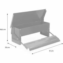 ALICE'S GARDEN Mangeoire Automatique Pour Poules - Distributeur à Pédale - Capacité De 5kg - Acier Galvanisé - Vert 7 ALICE'S GARDEN Mangeoire Automatique Pour Poules - Distributeur à Pédale - Capacité De 5kg - Acier Galvanisé - Vert -Polire Soldes Boutique 32716287 4