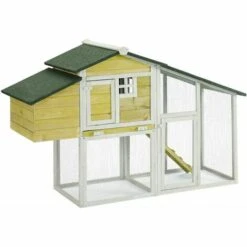 MADE4US Rosalie Jaune - Enclos Poulailler 2 Poules - Jaune