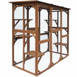 CÉMONJARDIN Parc à Chats En Bois 7 CÉMONJARDIN Parc à Chats En Bois -Polire Soldes Boutique 34989015 3