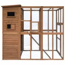 CÉMONJARDIN Grand Parc à Chats Avec Abri En Bois