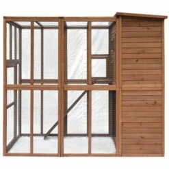 CÉMONJARDIN Grand Parc à Chats Avec Abri En Bois 7 CÉMONJARDIN Grand Parc à Chats Avec Abri En Bois -Polire Soldes Boutique 34989234 3