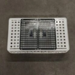 POULAILLER DIRECT Cage De Transport Volaille Conique 80x50x30cm 1 Porte Noire Et Blanche - Blanc -Polire Soldes Boutique 35362102 5