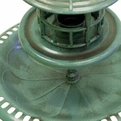 TERRE JARDIN Fontaine Abreuvoir à Oiseaux Sur Pied Avec Lampe Solaire Et Mangeoire -Polire Soldes Boutique 36511 3