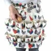BETTERLIFE Tablier De Collecte D’œufs, 12 Poches Pour Poule Avec Imprimé Coq De Poule Et œufs En Toile, Support Pour Poules Poulailles, Accessoires Au Foyer, Agriculture, Cuisine, Maison De Travail