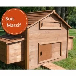 BB-LOISIR Poulailler En Bois Pour Jardin Extérieure Cage Canard équipé 2 Nichoirs 185 X 84 X 112 Cm Modèle 154 Ferme De Terrain -Polire Soldes Boutique 38380457 3