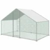 ALICE'S GARDEN Enclos Pour Poulailler 6m² En Acier Galvanisé. Toit Imperméable Et Anti UV. Porte Avec Loquet. 3x2m 6 M²