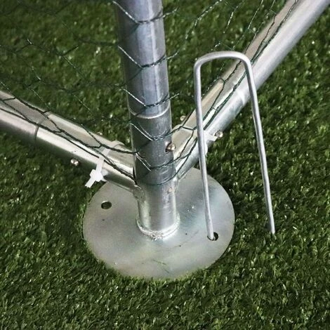 ALICE'S GARDEN Enclos Pour Poulailler 6m² En Acier Galvanisé. Toit Imperméable Et Anti UV. Porte Avec Loquet. 3x2m 6 M² 5 ALICE'S GARDEN Enclos Pour Poulailler 6m² En Acier Galvanisé. Toit Imperméable Et Anti UV. Porte Avec Loquet. 3x2m 6 M² – Image 5