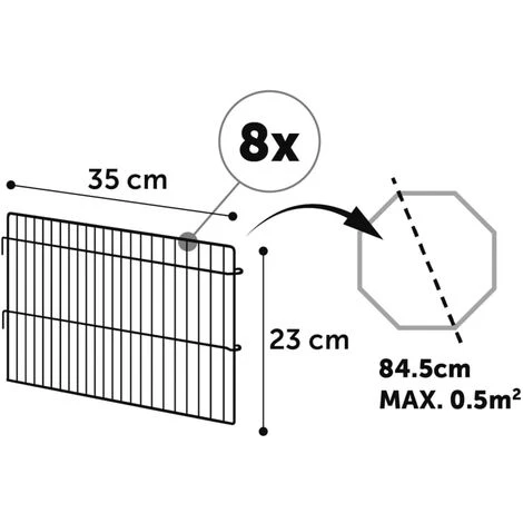 Aire De Jeu Pour Petits Animaux 8 Pcs 84,5x23 Cm Multicolore FLAMINGO - Multicolore 3 Aire De Jeu Pour Petits Animaux 8 Pcs 84,5x23 Cm Multicolore FLAMINGO - Multicolore – Image 3
