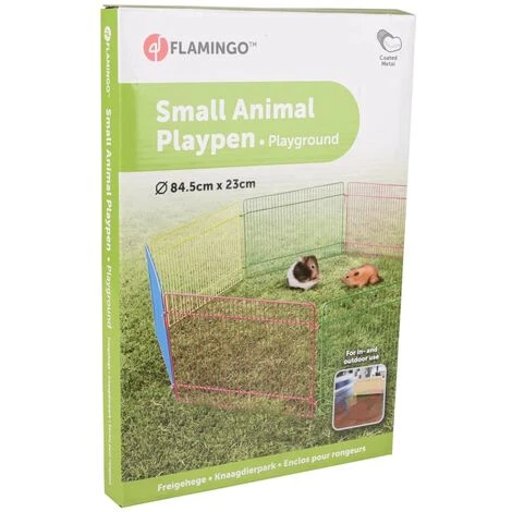Aire De Jeu Pour Petits Animaux 8 Pcs 84,5x23 Cm Multicolore FLAMINGO - Multicolore 4 Aire De Jeu Pour Petits Animaux 8 Pcs 84,5x23 Cm Multicolore FLAMINGO - Multicolore – Image 4