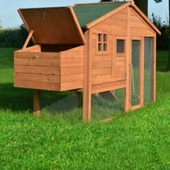 BB-LOISIRAM Poulailler De Luxe En Bois Pour Jardin Exterieur 2-5 Poules Cage Canard 2 Perchoir Nichoir 190 X 67 X 117 Cm -Polire Soldes Boutique 40203978 4